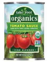 Take Root Organics Canned Organic Tomato Sauce, 15 oz - [ 6 Pack ]