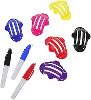 GALPADA 1 Set Golf Ball Liner Template Tool Colorful Golf Ball Marking Kit with Pens for Easy Alignment and Putting