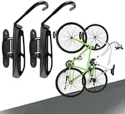Wallmaster Swivel Bike Rack Hanger,Garage Wall Mount Bike Storage Hook for Indoor, 2 Pack
