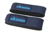 2 x Blue Okuma Fishing Rod Wraps - Secures Fishing Rods Together - Rod Straps