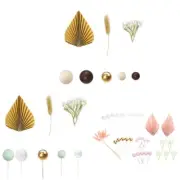 1Set Flower Foam Ball Cake Toppers Decorative Wedding Holiday Party Decoration