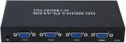 Player Player HD Hard Disk Player 4-Way VGA Output 1080P MKV Video AD Player Distributor Code Flow Meter, UK Plug