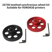 3D Printer parts Aluminum Alloy 2GT80 Gear Synchronous Wheel Kit for VORON 2.4