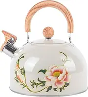 Tea Kettle, 3 Quart Whistling Water Kettle with Cool Touch Ergonomic Folding Handle, Food Grade Stainless Steel Tea Pots Camping Coffee Pot for Stove Top,Loud Whistle for Tea, Coffee, Milk