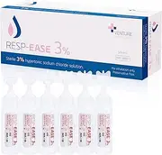 3% Hypertonic Saline Solution for Inhalation via Nebuliser 240ml / 8.11 FL OZ - Helps Clear Airways and Congestion from Lungs - 60 x 4ml Vials - Nebulizer Saline Solution
