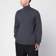 [Jil Sander] Grey wool turtleneck sweater 48 IT Grey
