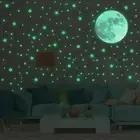 334 Pieces Glow in The Dark Stars Glow in The Dark Moon for Party Ceiling