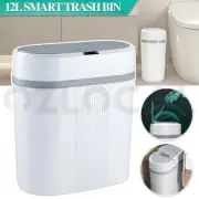 12L Smart Trash Bin Automatic Motion Sensor Rubbish Waste Bin Basket Toilet Can