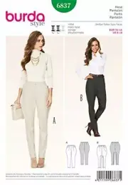 Burda Sewing Pattern 6837 Misses Pants Size 8-18 Euro 34-44