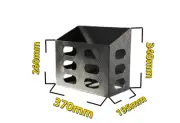 20L Black Aluminium Jerry Can Holder For 4wd Aluminium Toolbox Canopy Caravan RV