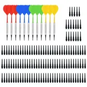 Iron Nickel Plated Shaft Plastic Flight Safe Darts Soft Darts Set with 100 Tips