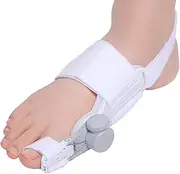 Toe Straightener, Adjustable Knob Big Toe Separators, Toe Brace, Foot Wrap, Hallux Correction for Left or Right Feet