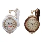 Double Sided Wall Clock Silent Hanging Clocks for Bedroom Living Room Office