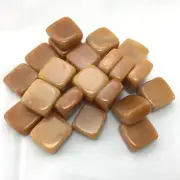 One (1) Square Tumbled Red Quartz Crystal Stone Specimen Metaphysical