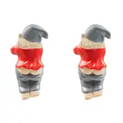 2x Urban 10cm Ceramic Gnome w/ Pants Down Pot Planter Hanger Ornament Assorted