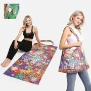 ComfyLuxe Elephant Pattern 2-IN-1 Beach Towel & Tote Bag