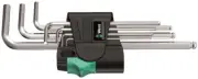 Wera 950/7 Hex-Plus 1 L-Key Set Chrome Plated Metric 7 Pieces 05022181001