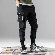 Plain Harem Cargo Pants Normal Edition - K32 - Black - S