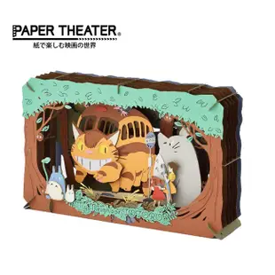 【日本正版】紙劇場 龍貓 貓巴士到站 紙雕模型 紙模型 立體模型 豆豆龍 宮崎駿 - 509606