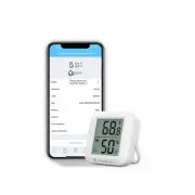 Zigbee Temperature and Humidity Sensor with Digital LCD Display, ZigBee Hub R...