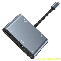 在飛比找Yahoo!奇摩拍賣優惠-天極TJ百貨5合1 type-c轉hdmi+pd+usb3.