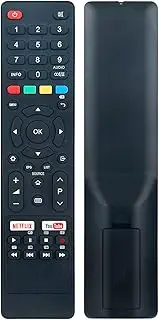 Allimity Replacement IR Remote Control Compatible with Aldi BAUHN ATV55UHD ATV65UHD Series Ultra HD Smart LCD LED TV ATV55UHDS-0519 with Netflex and YouTube Shortcut App Keys