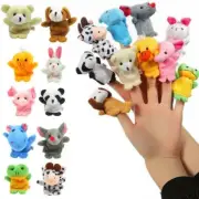 20x Lovely Nursery Animal Kids Play Toy Finger Puppets Children Story Time