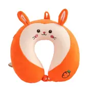ANYPACK Neck Pillow Orange Cat Cartoon Memory Cotton U-shaped Soft Fluffy Comfortable Sleep Headrest