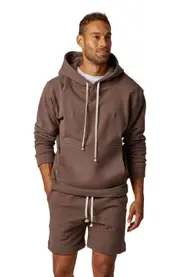 LEISURE LAB Zen Hoodie in Cacao at Nordstrom, Size Large