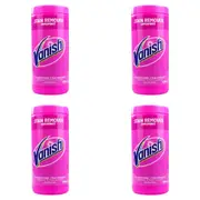 4x Vanish Laundry Detergent Powder Fabric Stain Remover Front/Top Loader 1.85kg