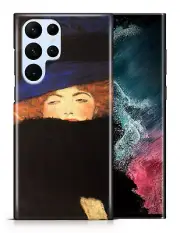 CASE COVER FOR SAMSUNG GALAXY|GUSTAV KLIMT - LADY WITH HAT AND FEATHER BOA ART