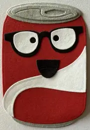 RED SODA POP CAN “Pre-Made”Die-Cut(1pc)Drink•Glasses•Pull-Top•Card Making•