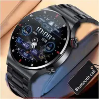 在飛比找樂天市場購物網優惠-【免運】NFC藍牙通話手錶QW33 智慧手錶 商務不銹鋼錶 