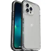 Closed LifeProof NEXT Antimicrobial Case for Apple iPhone 13 Pro - Black Crystal (Clear/Black) (77-83513)