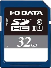 I-O Data SDH-UT32GR SDHC Memory Card, 32GB, UHS-I, UHS Speed Class 1 Compatible, Japanese Manufacturer