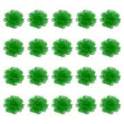20Pcs 2" Chiffon Flowers Sewing Fabric Flower Appliques for Crafts Dark Green
