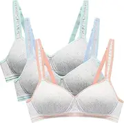 Phennie's Big Girls Cotton Training Bras Wireless Light Padded Sports Bras for Teens 8-18 Years