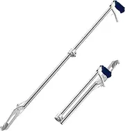 [Auzoe] 60“ Professional Collapsible Snake Grabber Tool, Stainless Steel Snake Catcher Pole with Heavy-Duty Grabber Heads, Tongs, and Hook Mechanisms for Safe Reptile Control in Gardens or Farms