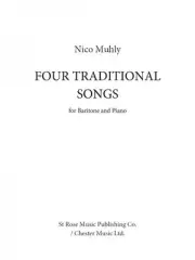 Four Traditional Songs for Baritone and Piano Book NEW 014043617