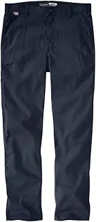 [CARHARTT] Men's Flame-Resistant Rugged Flex Relaxed Fit Canvas Work Pant, Navy