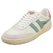 Gola Falcon Womens Casual Trainers in White Green