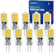 UCINNOVATE 10x G4 LED Light Bulbs, Warm White 2W, 20W Halogen Bulb Replacement, Ideal for Chandelier Living Room Bed Room Light Bulb Decoration, AC/DC 12V