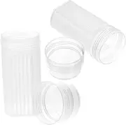 ROMISBABA 5 Slide Rack Staining Jar Set Coplin Jar Plastic Slide Staining Jar for Laboratory Research