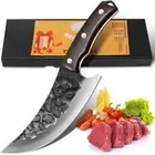 Forged Boning Knife Kitchen Knife Chef's Knife Meat Cleaver for Outdoor Camping