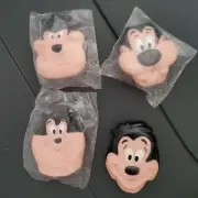 1991 Kelloggs Cereal Premium Goof Troop Water Sqeezers Set of 4 NEW