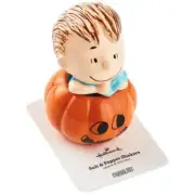 Hallmark Peanuts Linus Jack-o'-Lantern Stacking Salt Pepper Shakers Set