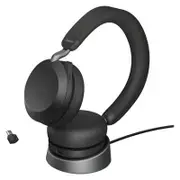 Jabra Evolve2 75 UC ANC Stereo Bluetooth Headset (USB-C Dongle + Charging Stand)