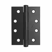 Pinnacle 100mm Black Fixed Pin Butt Hinge - 2 Pack