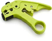 trueCABLE Wire Stripping and Cutting Tool for UTP, FTP, STP, Cat5e, Cat6, Cat6A Ethernet, RG59, RG6, RG7, RG11 Coax Cable, Adjustable Blade Depth