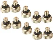 COOPHYA 10pcs Low Pressure Atomizing Misting Nozzle Copper Outdoor Sprayer for Cooling and Humidifying Easy Installation for Gardens Patios and Lawns